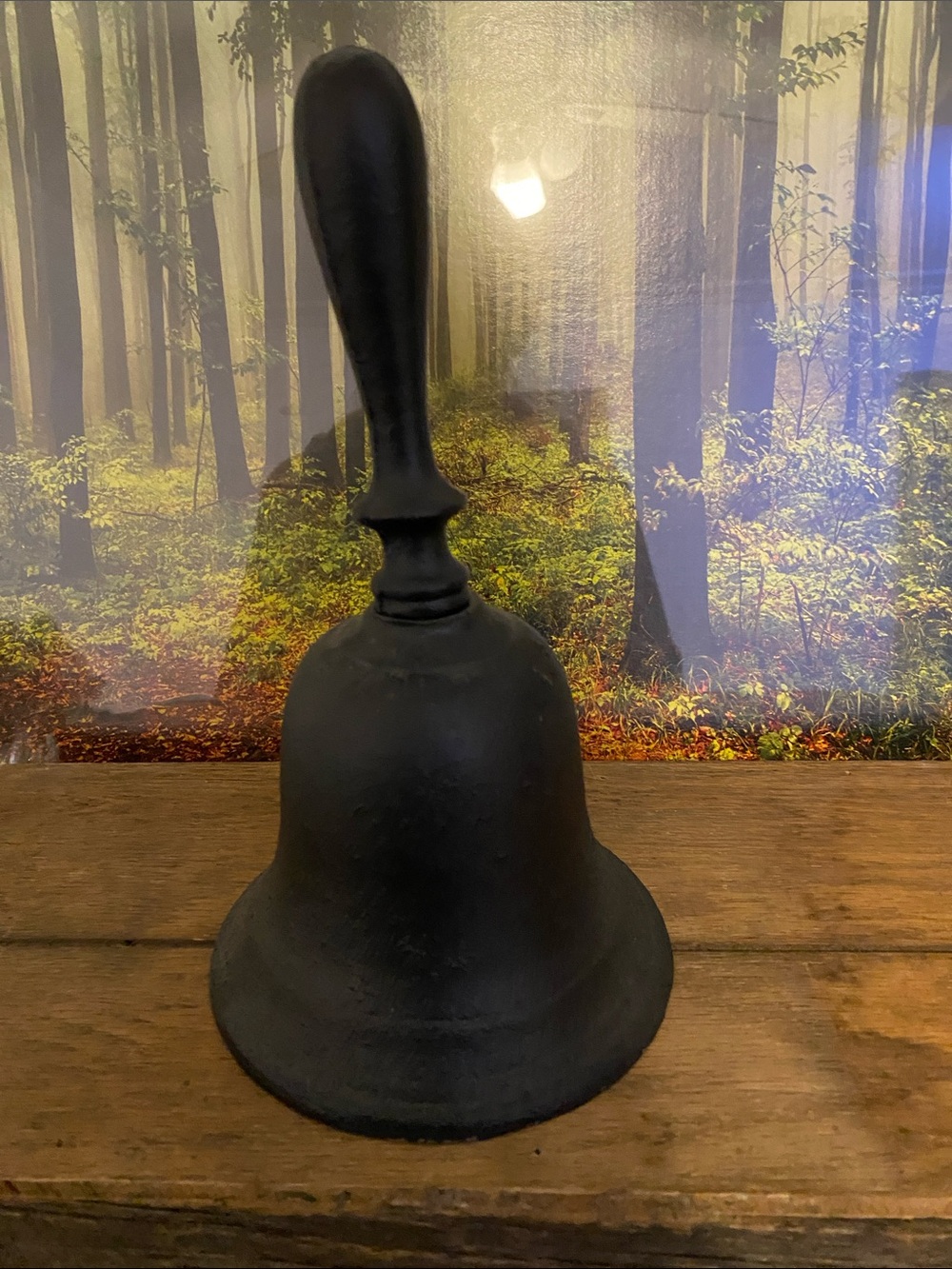 Cast Iron Hand Bell - Black